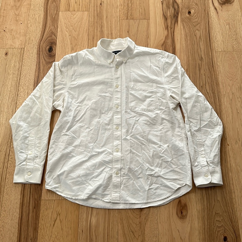 Everlane White Casual Button Down Shirt